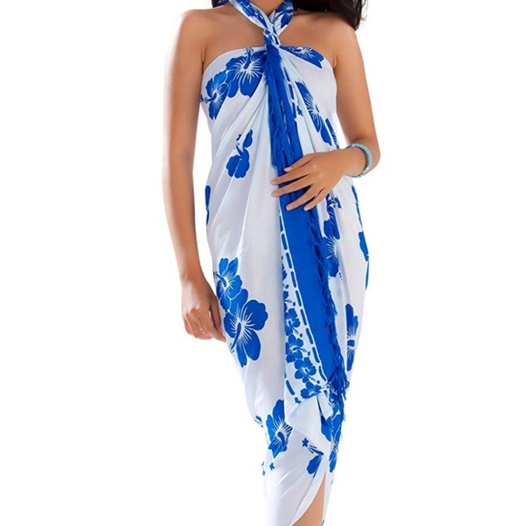 Hibiscus Sarong. Cover Up - Picture 1 of 2